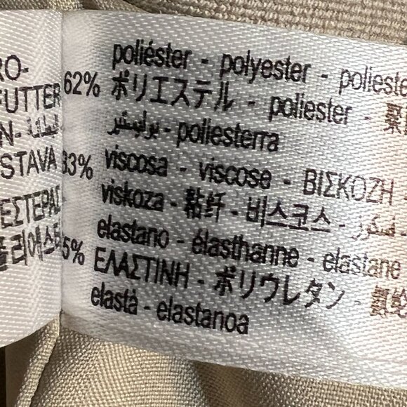 ZARA Beige Sleeveless Tailored Vest Top Women M Cropped Structured Minimalist - Picture 6 of 8